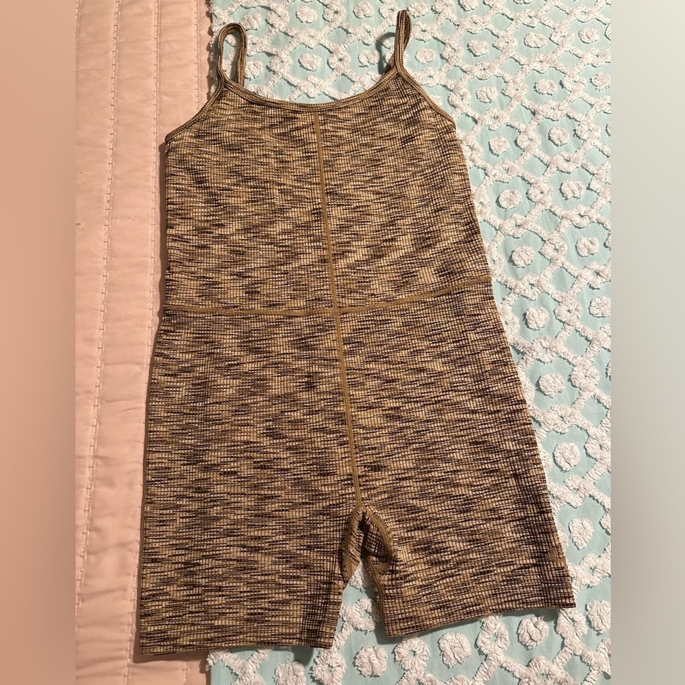 TARGET workout brown jumpsuit sz M